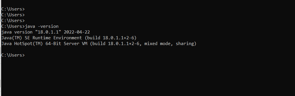 Java 18 version image